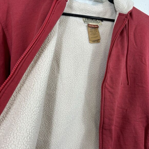 CE Schmidt Workwear Jacket Womens Size Large Red Zip Front Cotton Blend - Picture 8 of 15